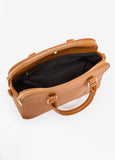 Faux Leather Satchel