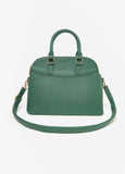 Texture Faux Leather Satchel