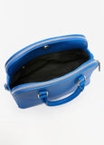 Faux Leather Top Handle Satchel