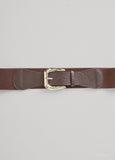 Hammered Silver Buckle Belt