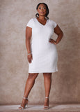 Plus Size Wedding Gown Bridal Fashion White Short Wedding Shift Dress