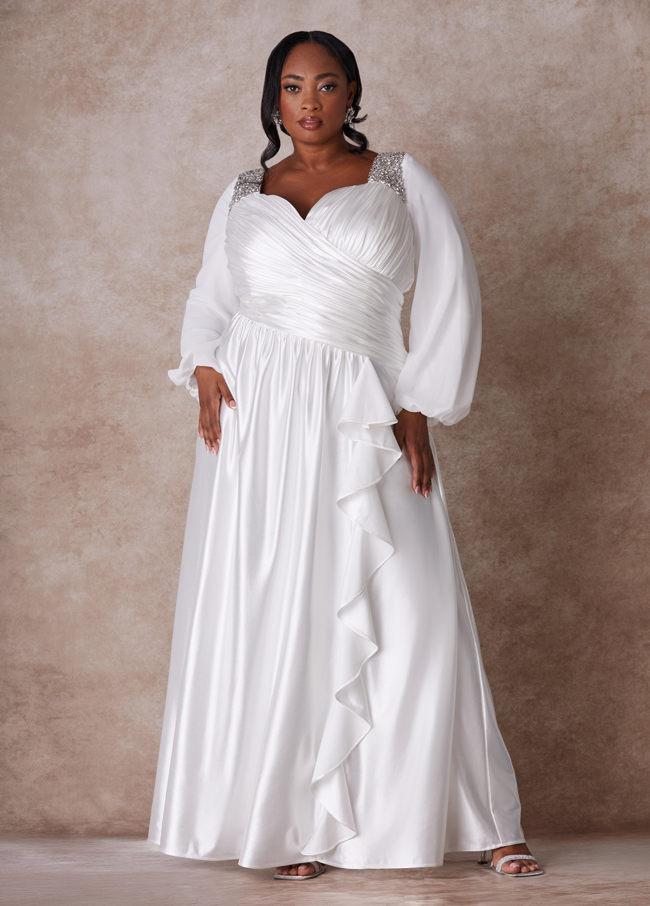 Plus Size Wedding Gown Plus Size Sheath Gown Plus Size Bridal