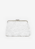 Trendy rosette clutch evening bags affordable luxury shoulder bag