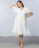 Pretty Petals Mesh Cocktail Dress
