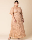 Luminous Sequin Lace Long Gown
