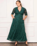Maria Lace Evening Gown