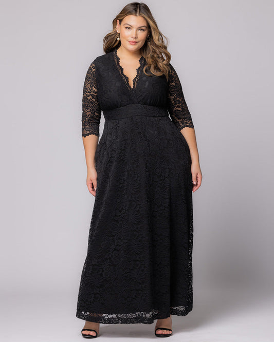 Maria Lace Evening Gown