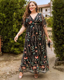 Embroidered Elegance Evening Gown