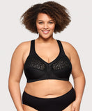 MagicLift Front-Closure Racerback Bra Black