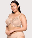 Front-Closure Cotton WonderWire Bra Cafe