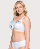 Front-Closure Cotton WonderWire Bra White