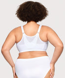 MagicLift Front-Closure Posture Back Bra White