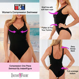 InstantFigure Faux Wrap Swimsuit