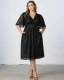 Starry Sequined Lace Cocktail Dress