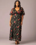Embroidered Elegance Evening Gown
