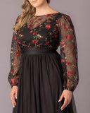 Eternal Embroidered Evening Gown