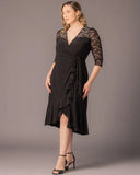 Lavish Lace Wrap Dress