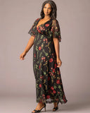 Embroidered Elegance Evening Gown