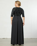 Paris Pleated Sequin Gown