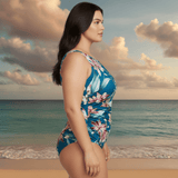 InstantFigure Orchid High Neck Swimsuit
