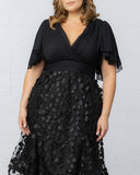 Pretty Petals Mesh Cocktail Dress
