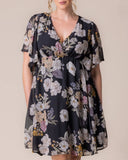 Florence Flutter Sleeve Floral Dress