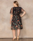 Sonnet Embroidered Cocktail Dress
