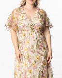 Embroidered Elegance Evening Gown