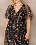 Sonnet Embroidered Cocktail Dress