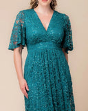 Luminous Sequin Lace Long Gown