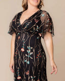 Embroidered Elegance Evening Gown