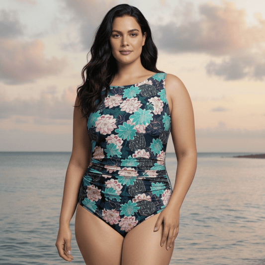 InstantFigure Succulent High Neck Swimsuit
