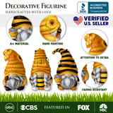 Set of Three Bee Gnome Figurines