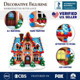 Gingerbread House LED Lights Figurine