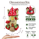 Solar Powered Strawberry Fairy Home Figurine