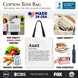 Aunt Definition Canvas Tote Bag