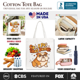 Can I Pet That Dawg Bulldog Canvas Tote Bag