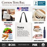 Nana Definition Canvas Tote Bag