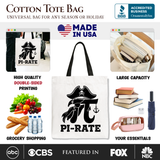 Pi Rate Canvas Tote Bag