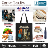 Respect Your Elders Canvas Tote Bag