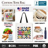 Floral Mama Canvas Tote Bag