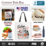 Salem Book Club Canvas Tote Bag