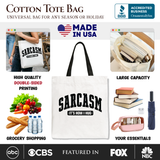 Sarcasm Its How I Hug Canvas Tote Bag