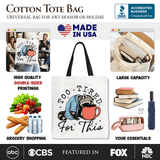 Too Tired for This Funny Tote Bag