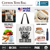 Unhinged And Feral Canvas Tote Bag