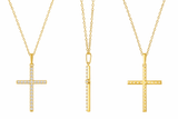 0.25 Carat Lab Grown Cross Diamond Necklace