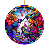 Hummingbird Stained Glass Ornament