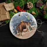 Oh Holy Night Nativity Ornament