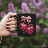 Cherry Heart Ceramic Mug