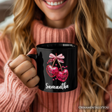 Cherry Heart Ceramic Mug